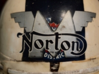 Norton Logo On An Old Helmet
