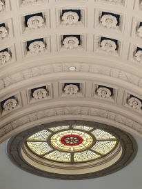 The ceiling of Carnegie Gallery Columbus Metropolitan Library