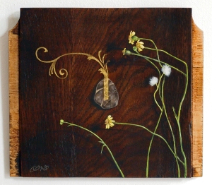 Oil painting on wood by Daric Gill